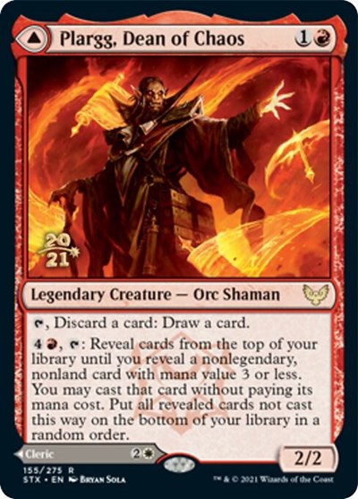 Plargg, Dean of Chaos // Augusta, Dean of Order [Strixhaven: School of Mages Prerelease Promos] | Devastation Store