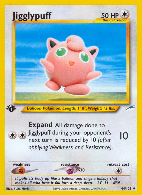 Jigglypuff (44/105) [Neo Destiny 1st Edition] | Devastation Store