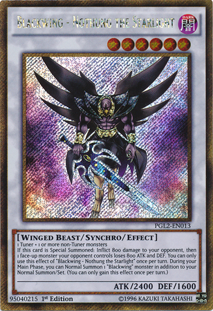 Blackwing - Nothung the Starlight [PGL2-EN013] Gold Secret Rare | Devastation Store