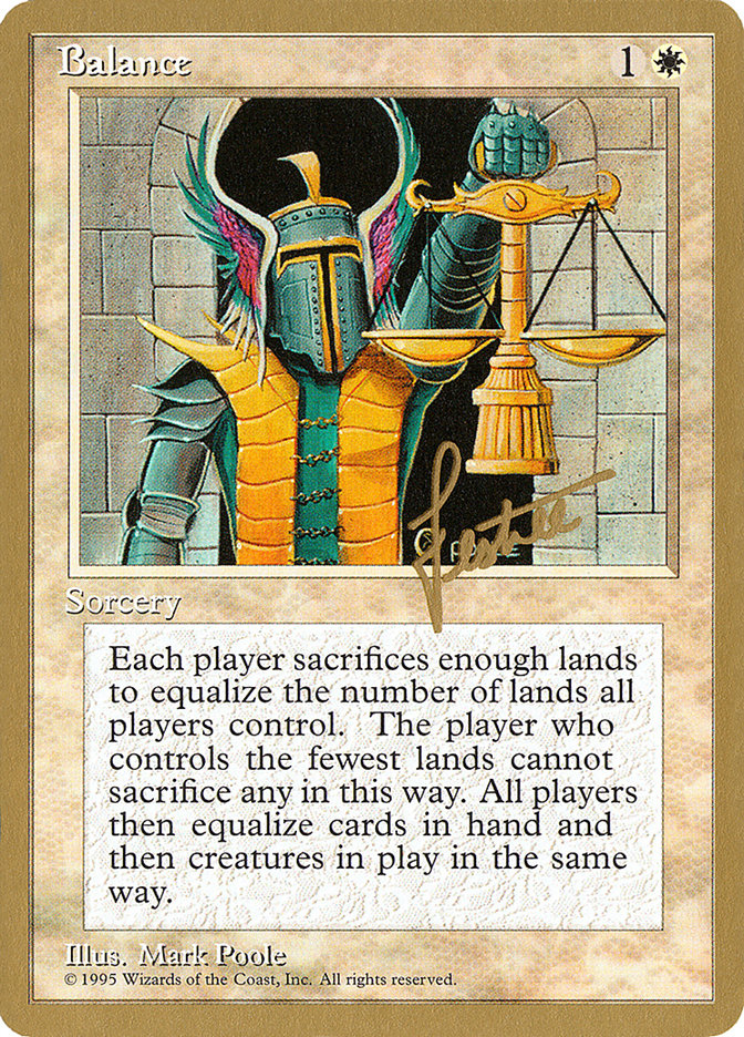 Balance (Bertrand Lestree) [Pro Tour Collector Set] | Devastation Store
