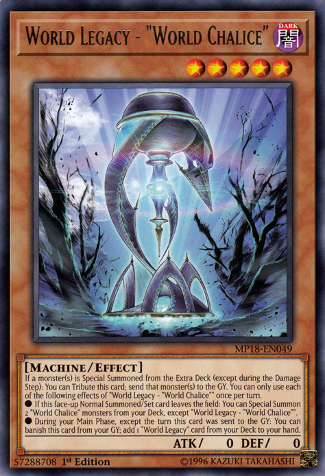 World Legacy - "World Chalice" [MP18-EN049] Rare | Devastation Store