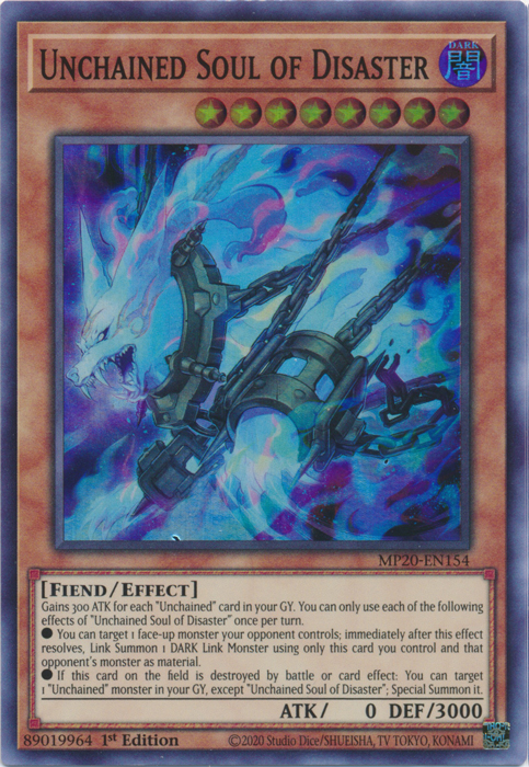 Unchained Soul of Disaster [MP20-EN154] Super Rare | Devastation Store
