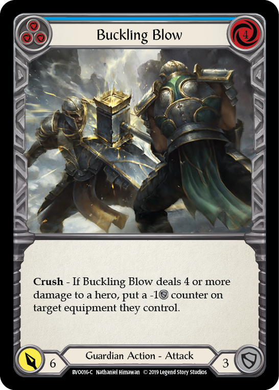 Buckling Blow (Blue) [BVO016-C] Normal - Devastation Store | Devastation Store