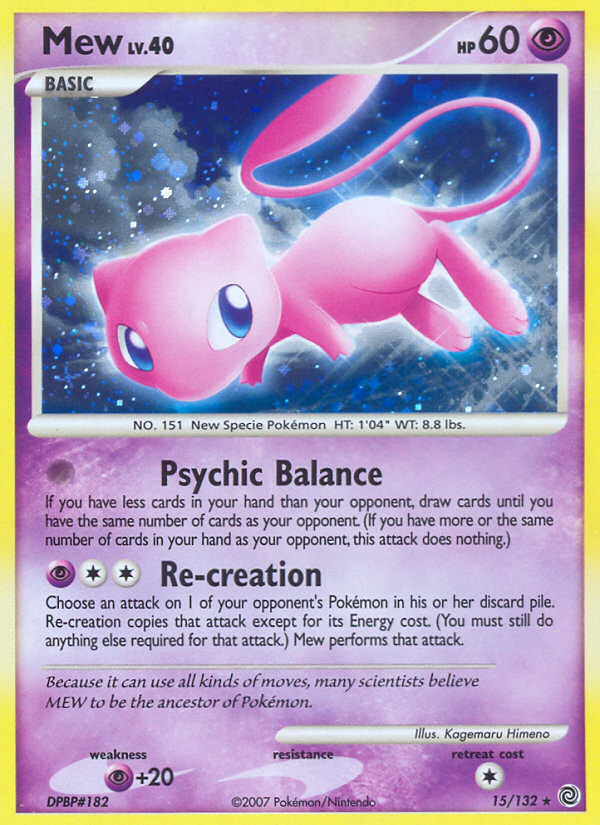 Mew (15/132) [Diamond & Pearl: Secret Wonders] | Devastation Store