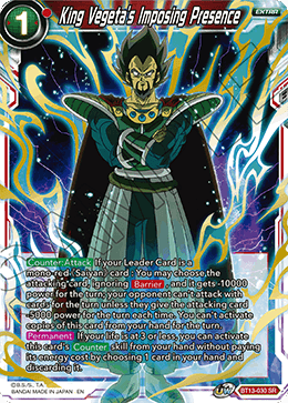 King Vegeta's Imposing Presence [BT13-030] | Devastation Store