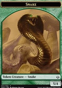 Snake // Warrior Double-sided Token [Hour of Devastation Tokens] | Devastation Store