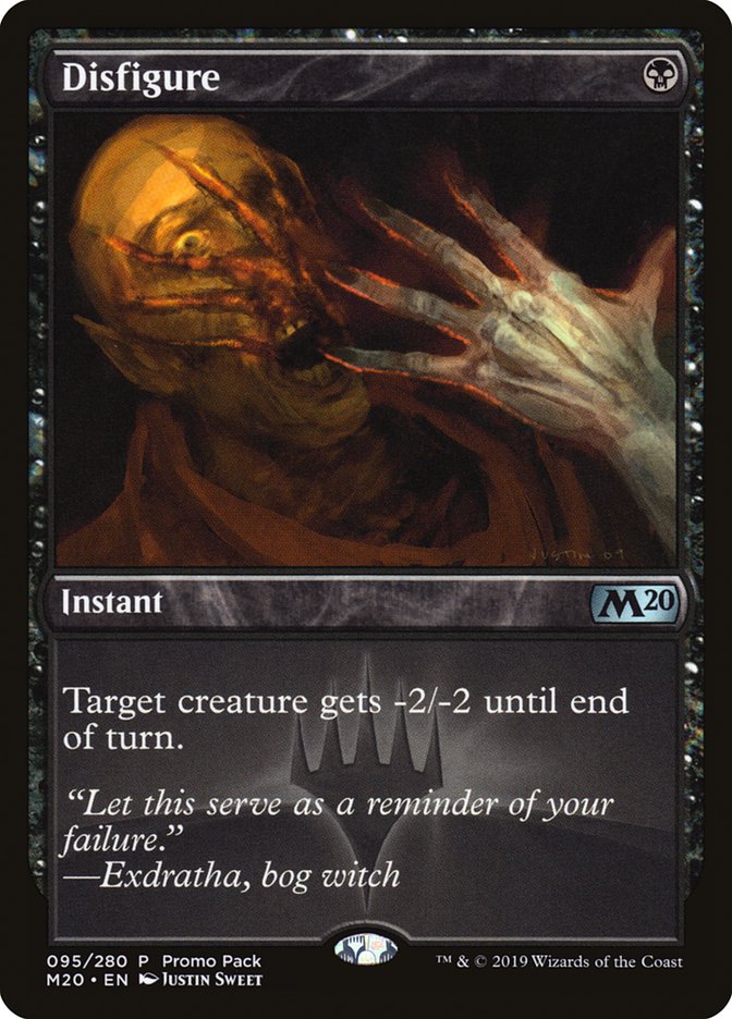Disfigure (Promo Pack) [Core Set 2020 Promos] | Devastation Store