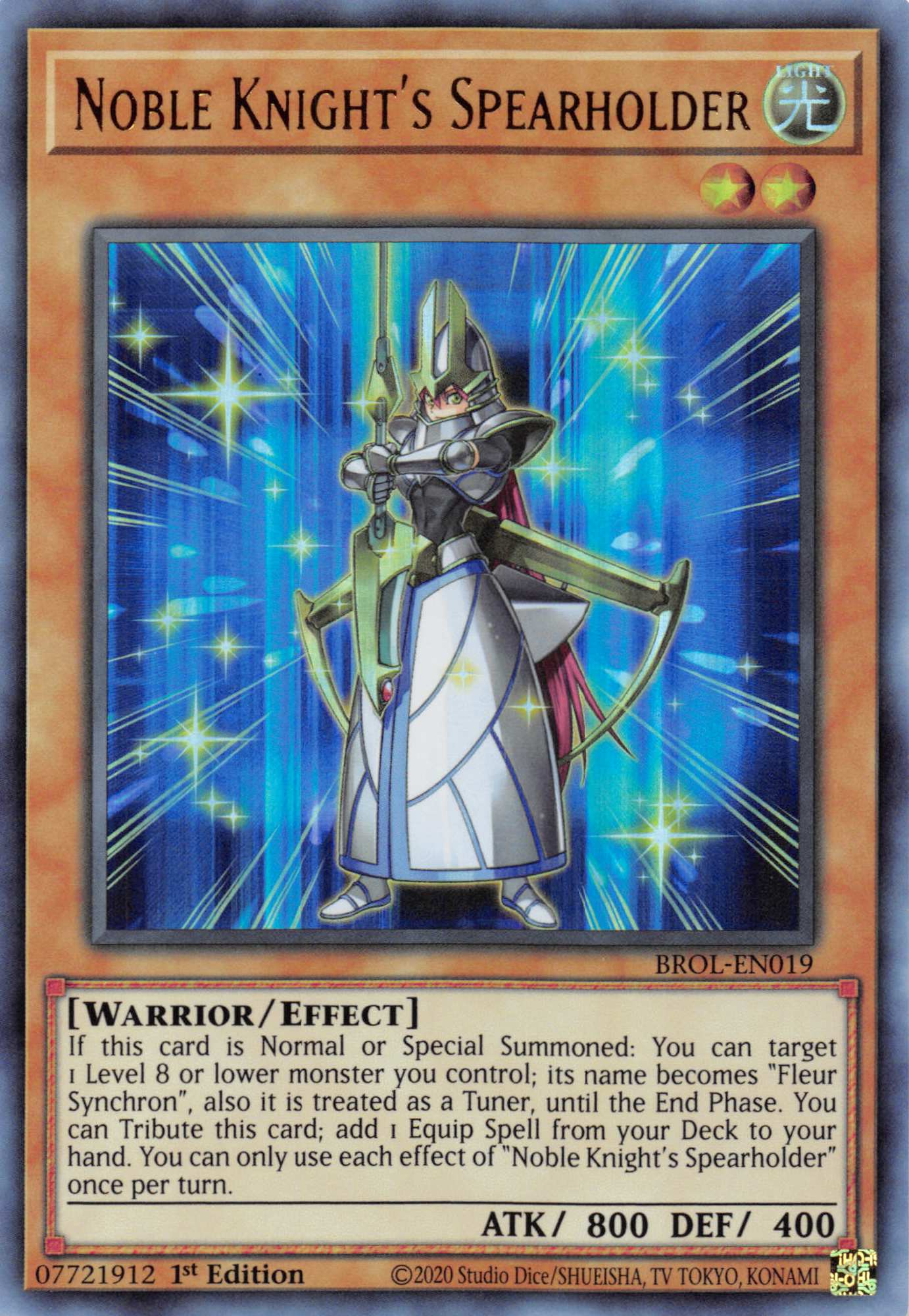 Noble Knight's Spearholder [BROL-EN019] Ultra Rare | Devastation Store