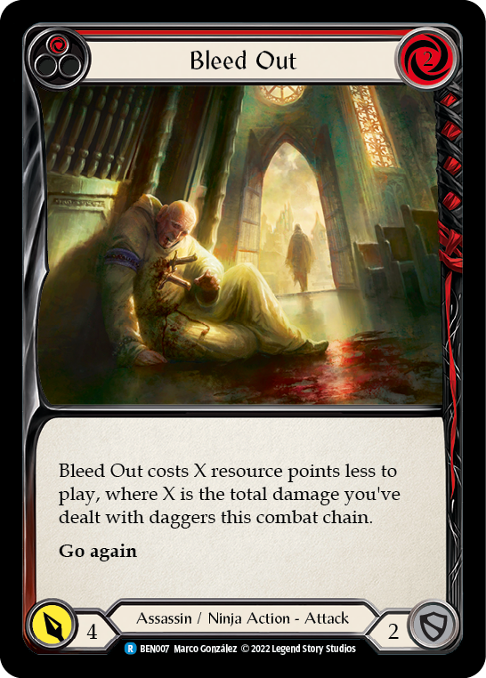 Bleed Out (Red) [BEN007] (Outsiders Benji Blitz Deck) | Devastation Store