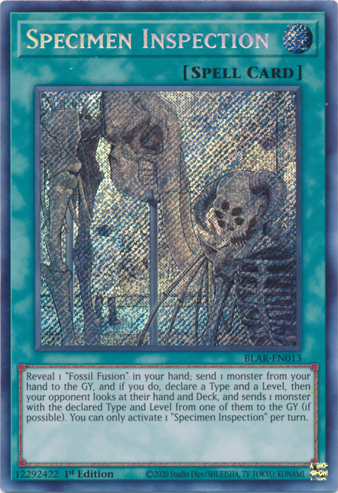 Specimen Inspection [BLAR-EN013] Secret Rare | Devastation Store