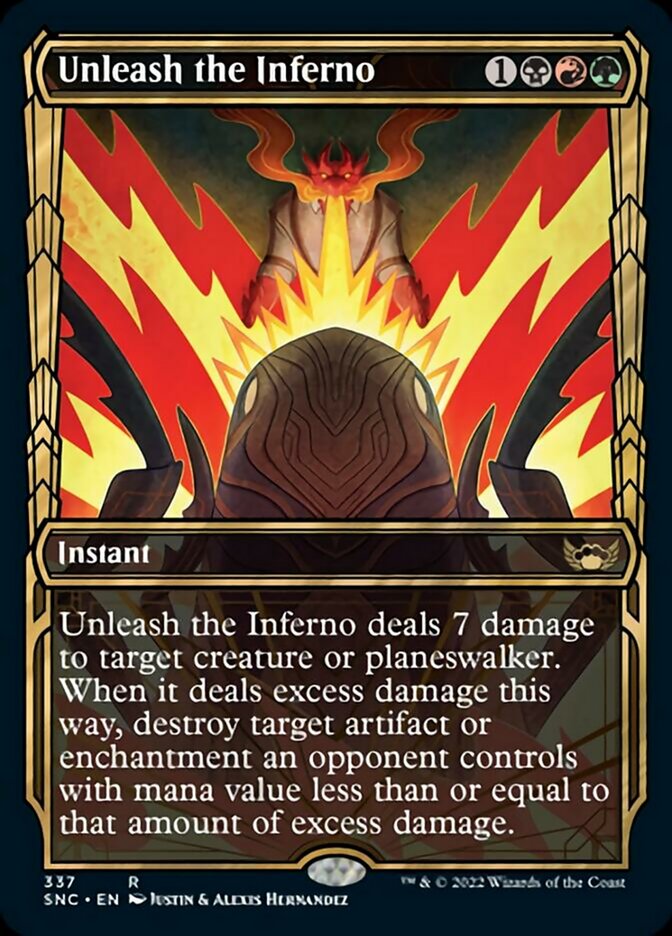 Unleash the Inferno (Showcase Golden Age) [Streets of New Capenna] | Devastation Store