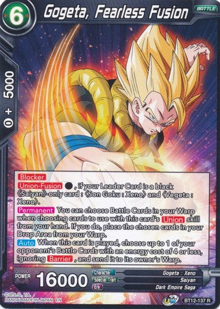 Gogeta, Fearless Fusion [BT12-137] | Devastation Store
