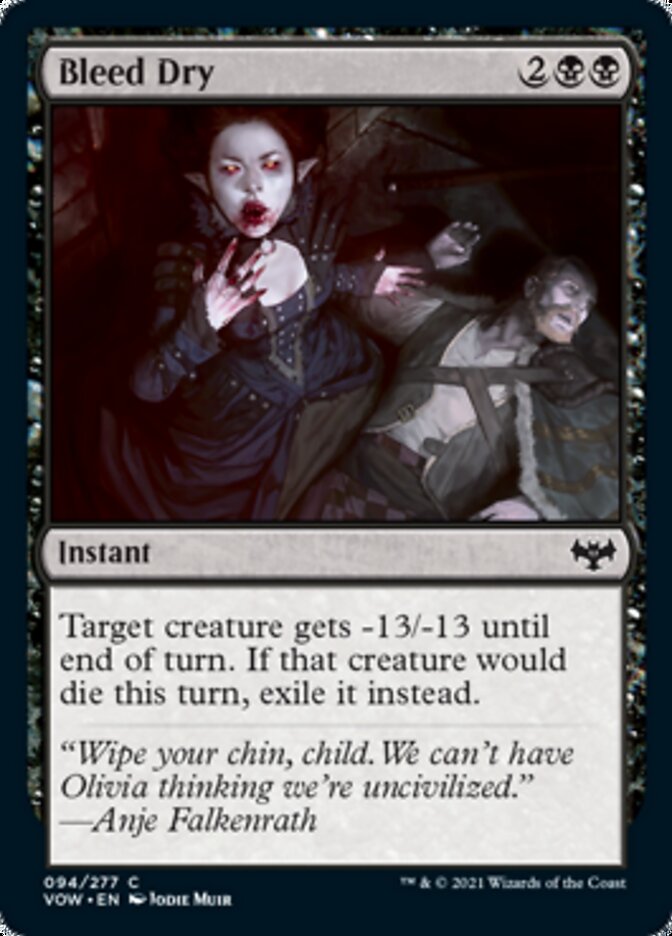 Bleed Dry [Innistrad: Crimson Vow] | Devastation Store