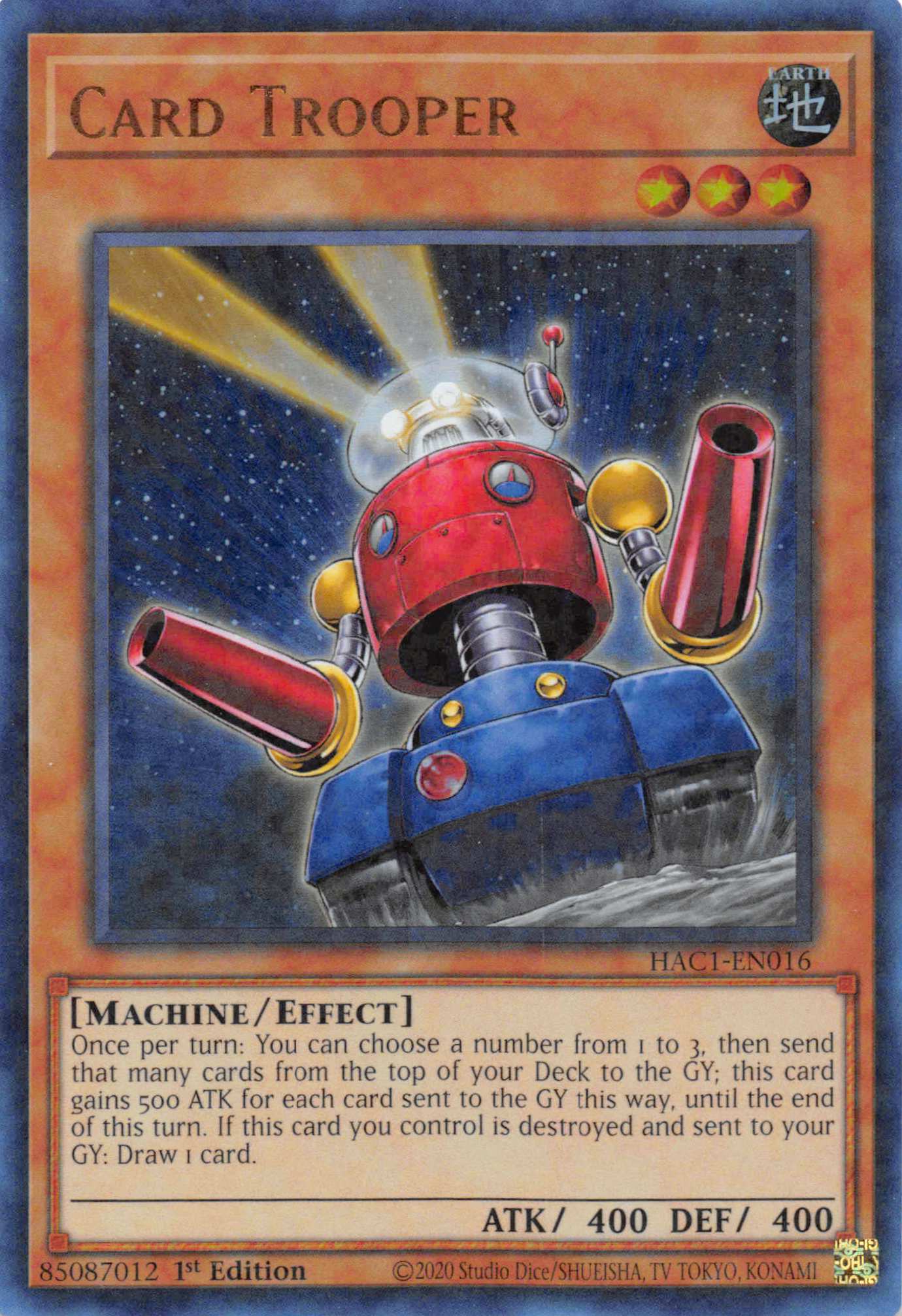 Card Trooper (Duel Terminal) [HAC1-EN016] Parallel Rare | Devastation Store