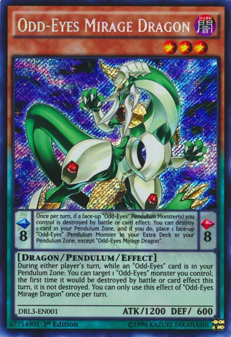 Odd-Eyes Mirage Dragon [DRL3-EN001] Secret Rare | Devastation Store