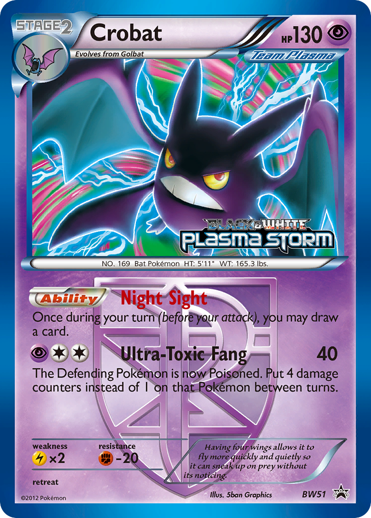 Crobat (BW51) [Black & White: Black Star Promos] | Devastation Store