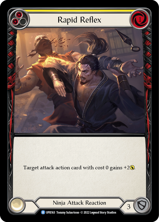 Rapid Reflex (Yellow) [UPR163] (Uprising)  Rainbow Foil | Devastation Store