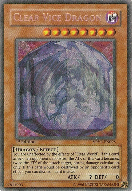 Clear Vice Dragon [SOVR-EN098] Secret Rare | Devastation Store