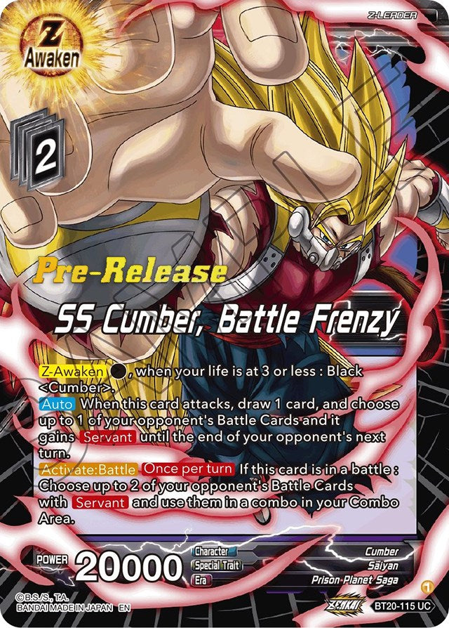 SS Cumber, Battle Frenzy (BT20-115) [Power Absorbed Prerelease Promos] | Devastation Store