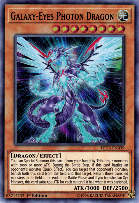 Galaxy-Eyes Photon Dragon [LED3-EN039] Super Rare | Devastation Store