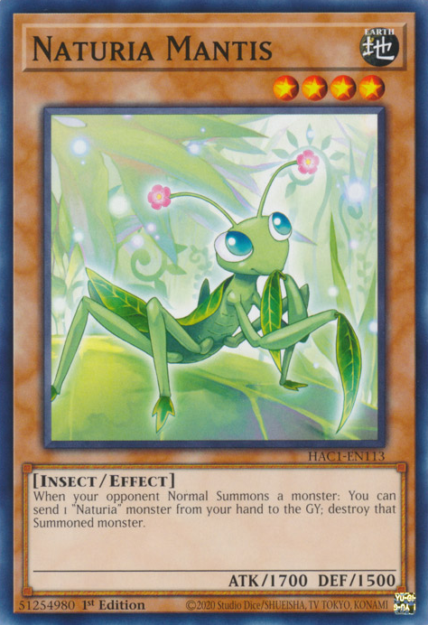 Naturia Mantis [HAC1-EN113] Common | Devastation Store