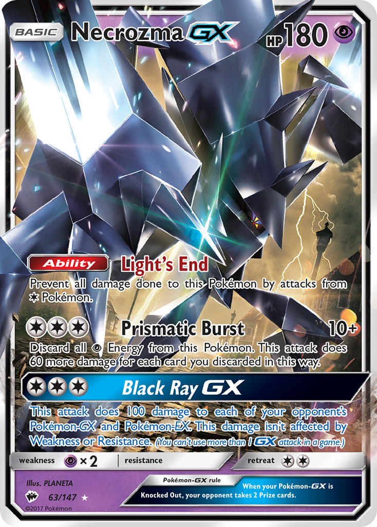 Necrozma GX (63/147) [Sun & Moon: Burning Shadows] | Devastation Store