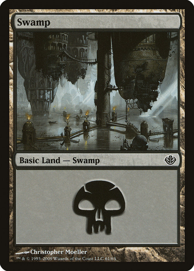 Swamp (61) [Duel Decks: Garruk vs. Liliana] - Devastation Store | Devastation Store