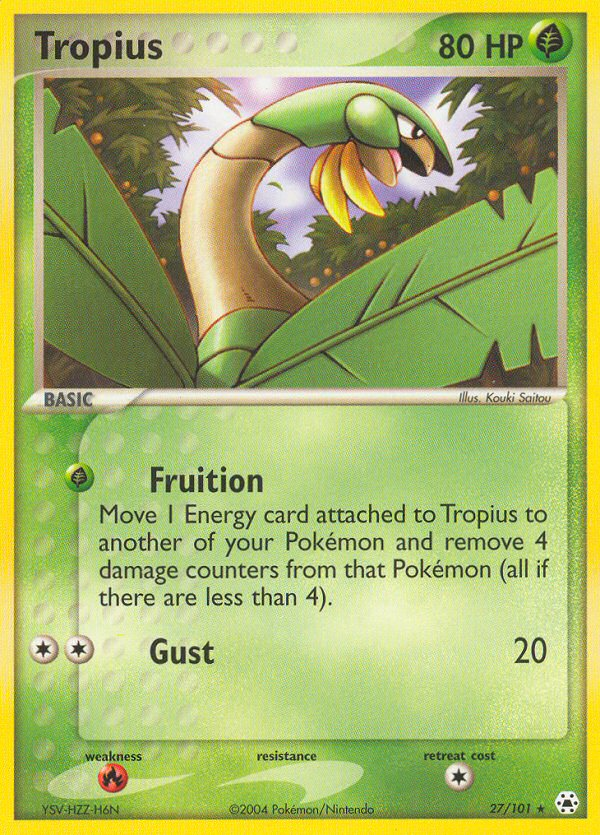 Tropius (27/101) [EX: Hidden Legends] | Devastation Store