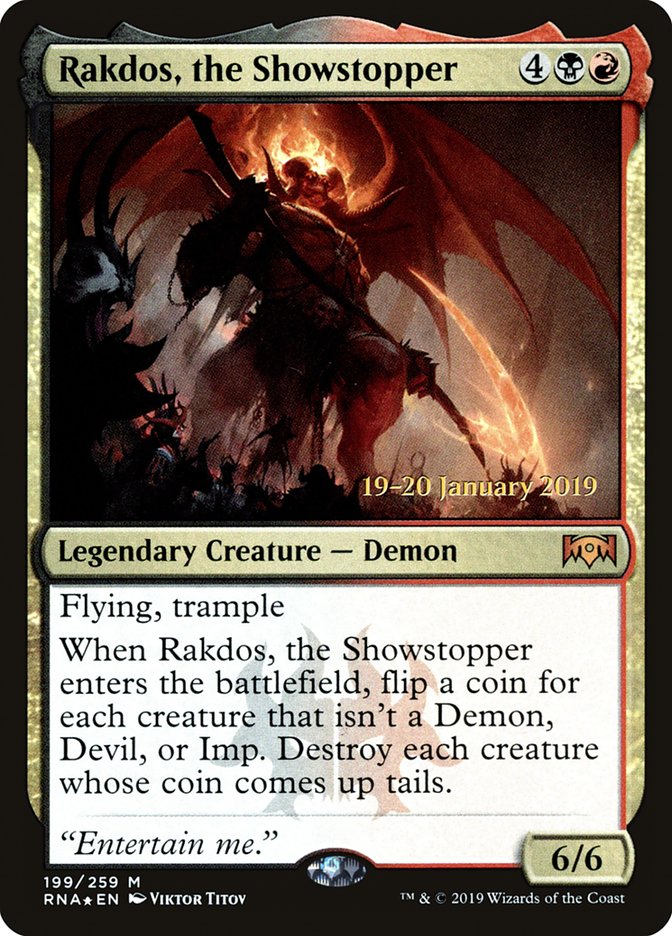 Rakdos, the Showstopper [Ravnica Allegiance Prerelease Promos] | Devastation Store