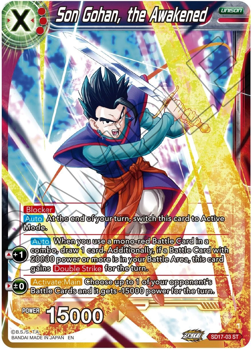 Son Gohan, the Awakened (SD17-03) [Dawn of the Z-Legends] | Devastation Store