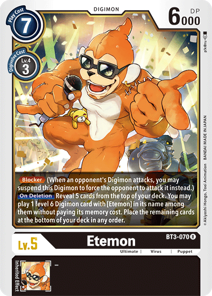 Etemon [BT3-070] [Release Special Booster Ver.1.5] | Devastation Store