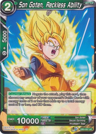 Son Goten, Reckless Ability [DB3-057] | Devastation Store