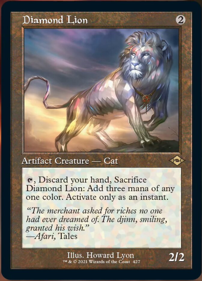 Diamond Lion (Retro Foil Etched) [Modern Horizons 2] | Devastation Store