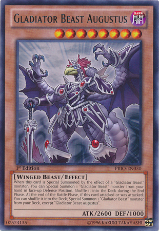 Gladiator Beast Augustus [PRIO-EN030] Rare | Devastation Store