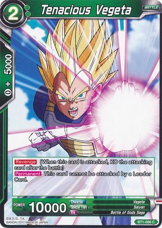 Tenacious Vegeta [BT1-066] | Devastation Store