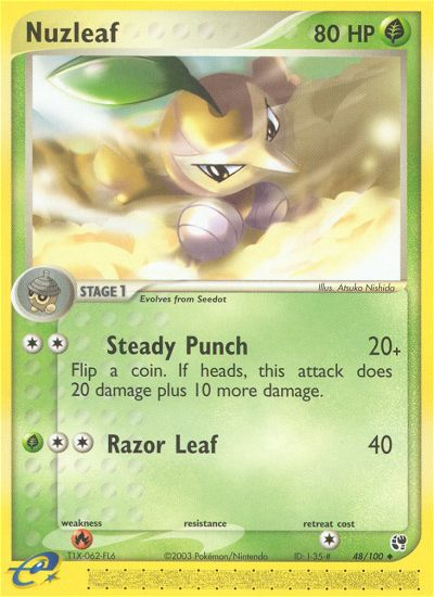 Nuzleaf (48/100) [EX: Sandstorm] | Devastation Store