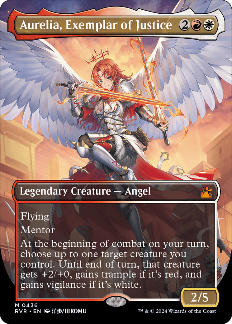 Aurelia, Exemplar of Justice (Anime Borderless) [Ravnica Remastered] | Devastation Store