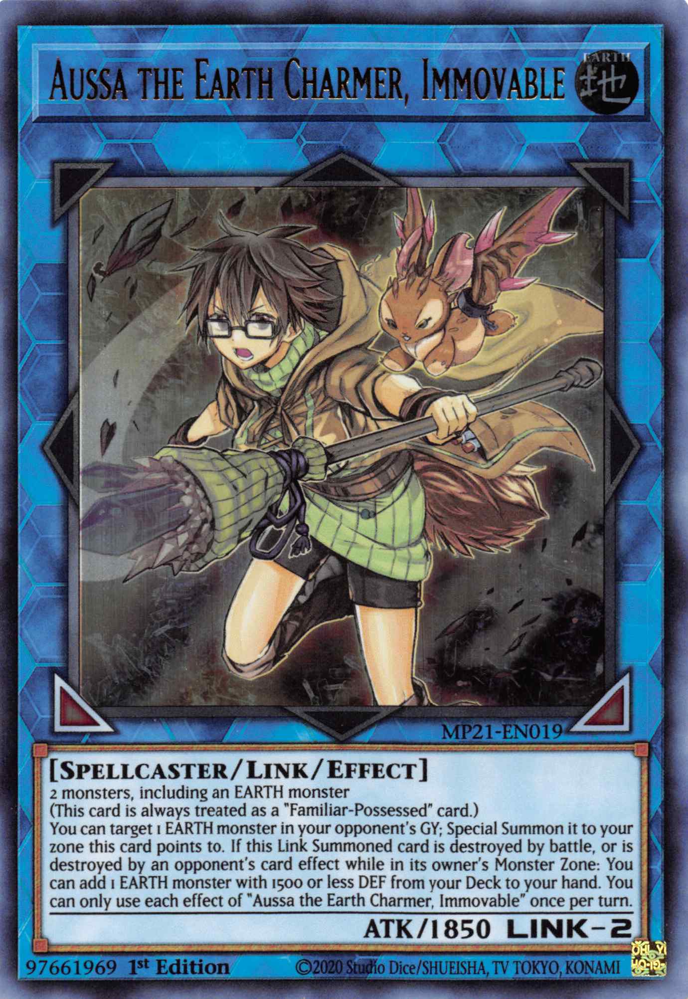 Aussa the Earth Charmer, Immovable [MP21-EN019] Ultra Rare | Devastation Store