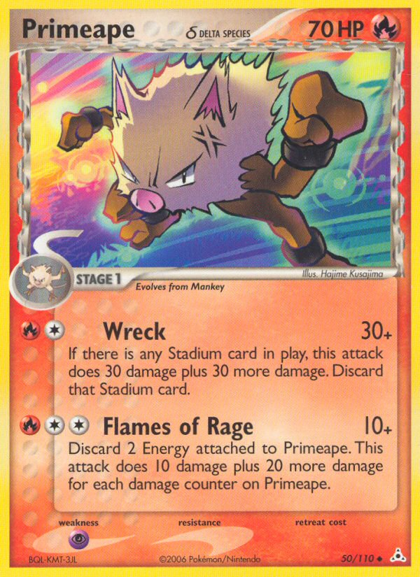 Primeape (50/110) (Delta Species) [EX: Holon Phantoms] | Devastation Store