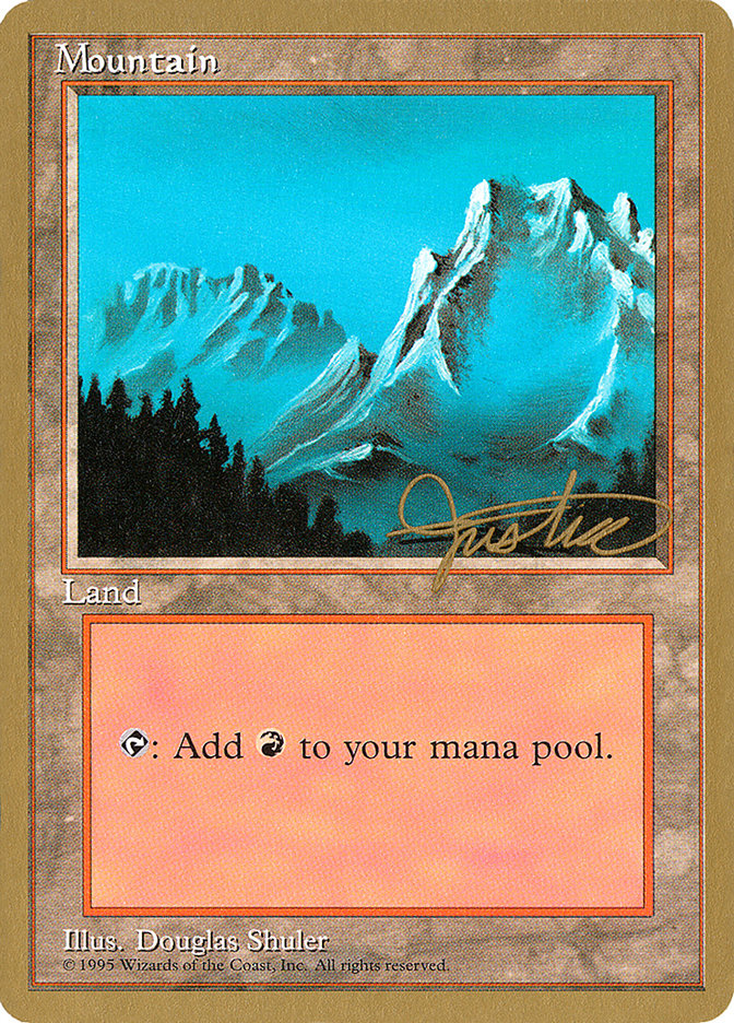 Mountain (mj374) (Mark Justice) [Pro Tour Collector Set] | Devastation Store