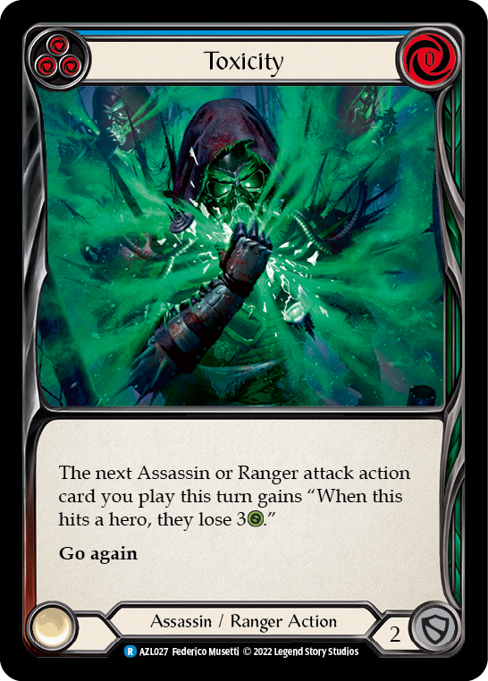 Toxicity (Blue) [AZL027] (Outsiders Azalea Blitz Deck) | Devastation Store