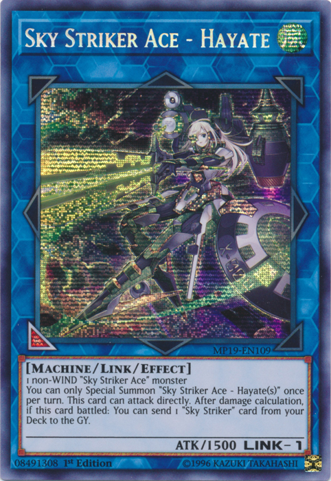 Sky Striker Ace - Hayate [MP19-EN109] Prismatic Secret Rare | Devastation Store
