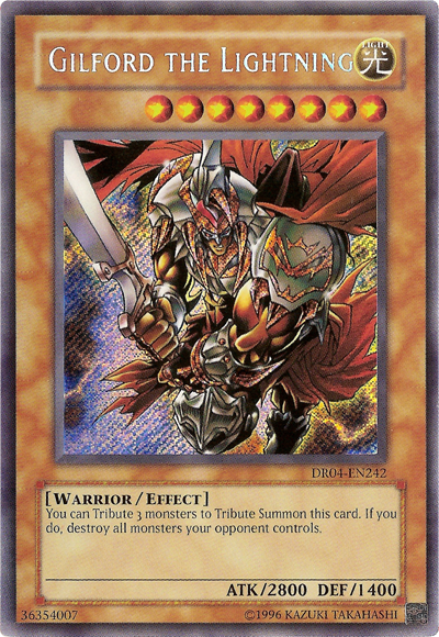 Gilford the Lightning [DR04-EN242] Secret Rare | Devastation Store