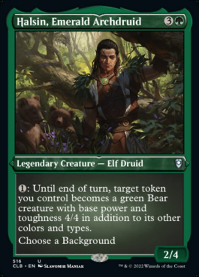 Halsin, Emerald Archdruid (Foil Etched) [Commander Legends: Battle for Baldur's Gate] | Devastation Store