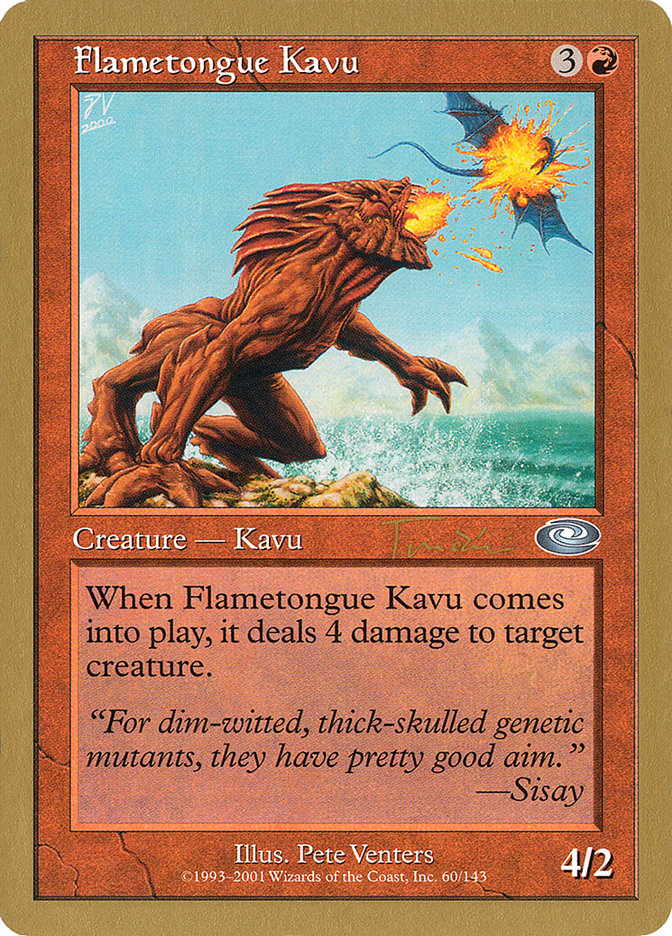 Flametongue Kavu (Jan Tomcani) [World Championship Decks 2001] | Devastation Store