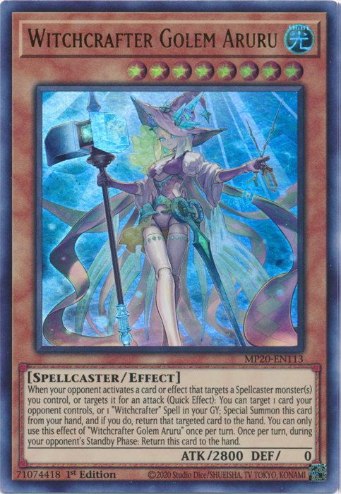 Witchcrafter Golem Aruru [MP20-EN113] Ultra Rare | Devastation Store