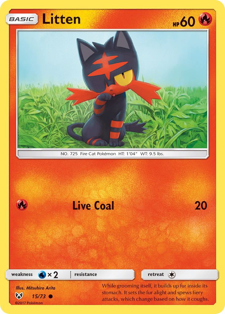 Litten (15/73) [Sun & Moon: Shining Legends] | Devastation Store