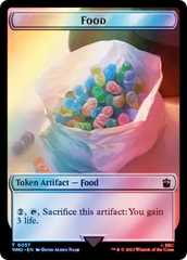 Horse // Food (0057) Double-Sided Token (Surge Foil) [Doctor Who Tokens] | Devastation Store