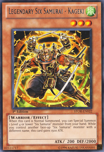 Legendary Six Samurai - Kageki [STOR-EN022] Rare | Devastation Store
