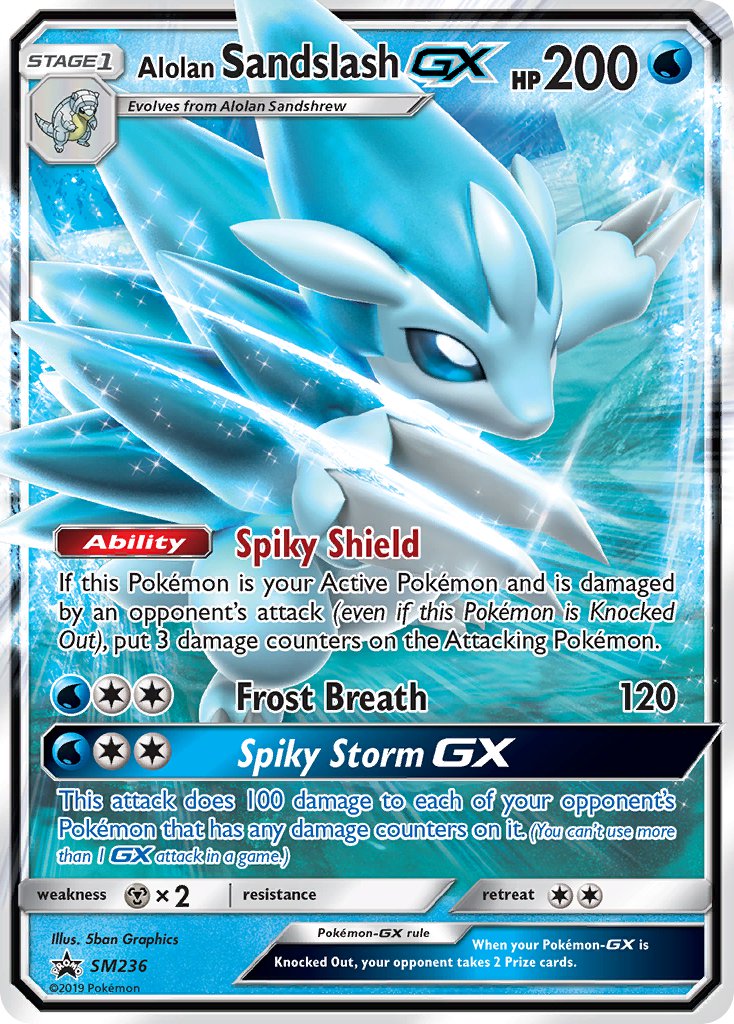 Alolan Sandslash GX (SM236) [Sun & Moon: Black Star Promos] | Devastation Store